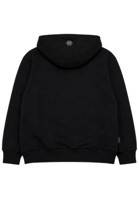 Felpa bambino nera in cotone Philipp Plein | BHS245NERO